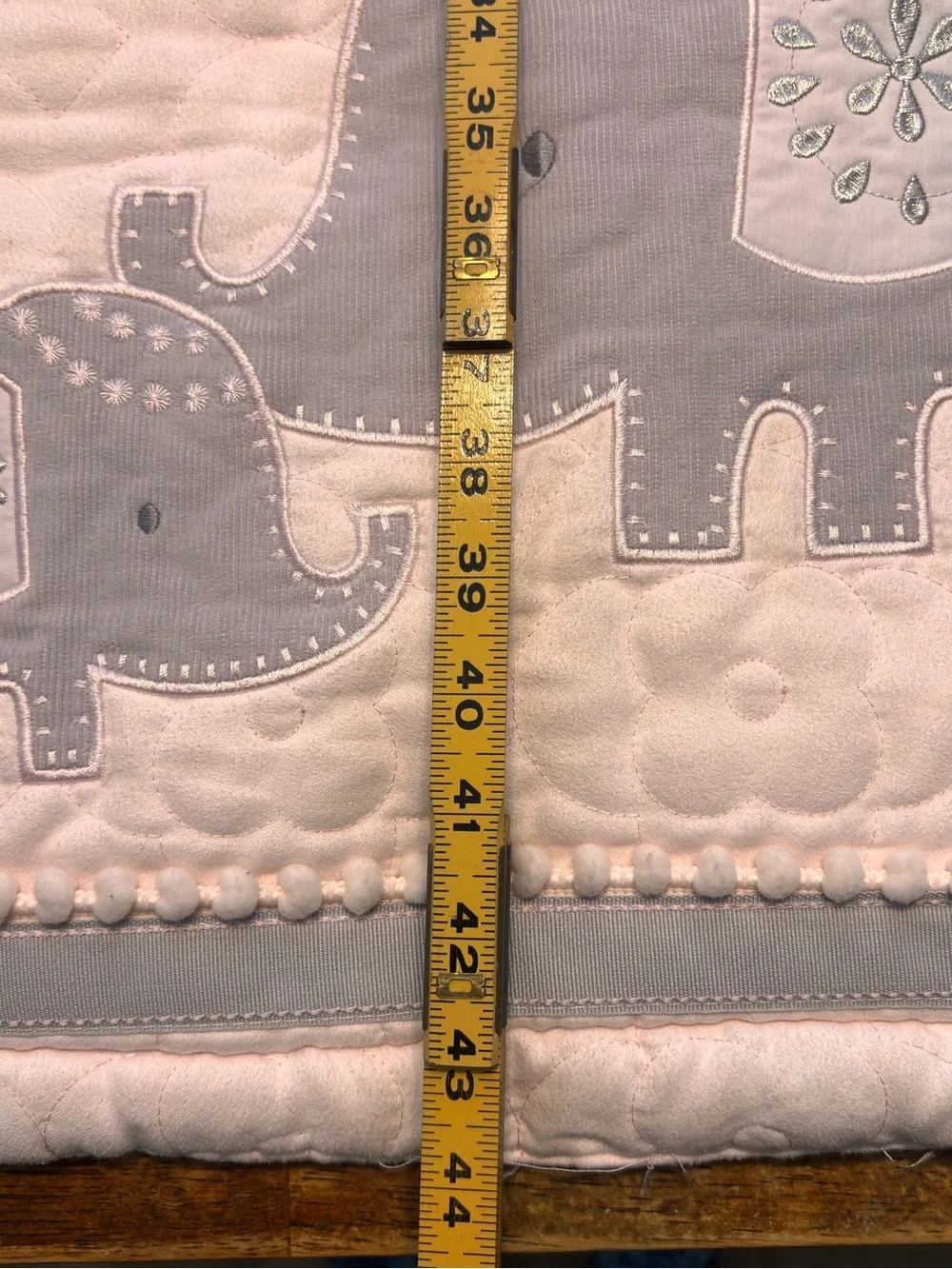 Koala Baby Elephants Pink Grey Pattern Trim Blanket Mom and Baby READ